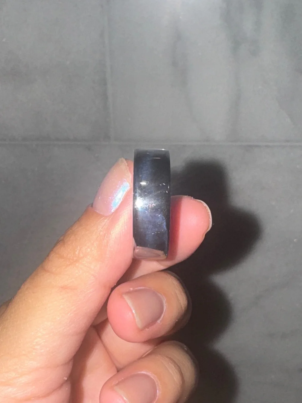 Oura Gray Magnetic Charging Dock with Attached Cable